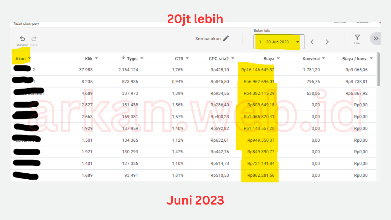 iklan bulan Juni 2023