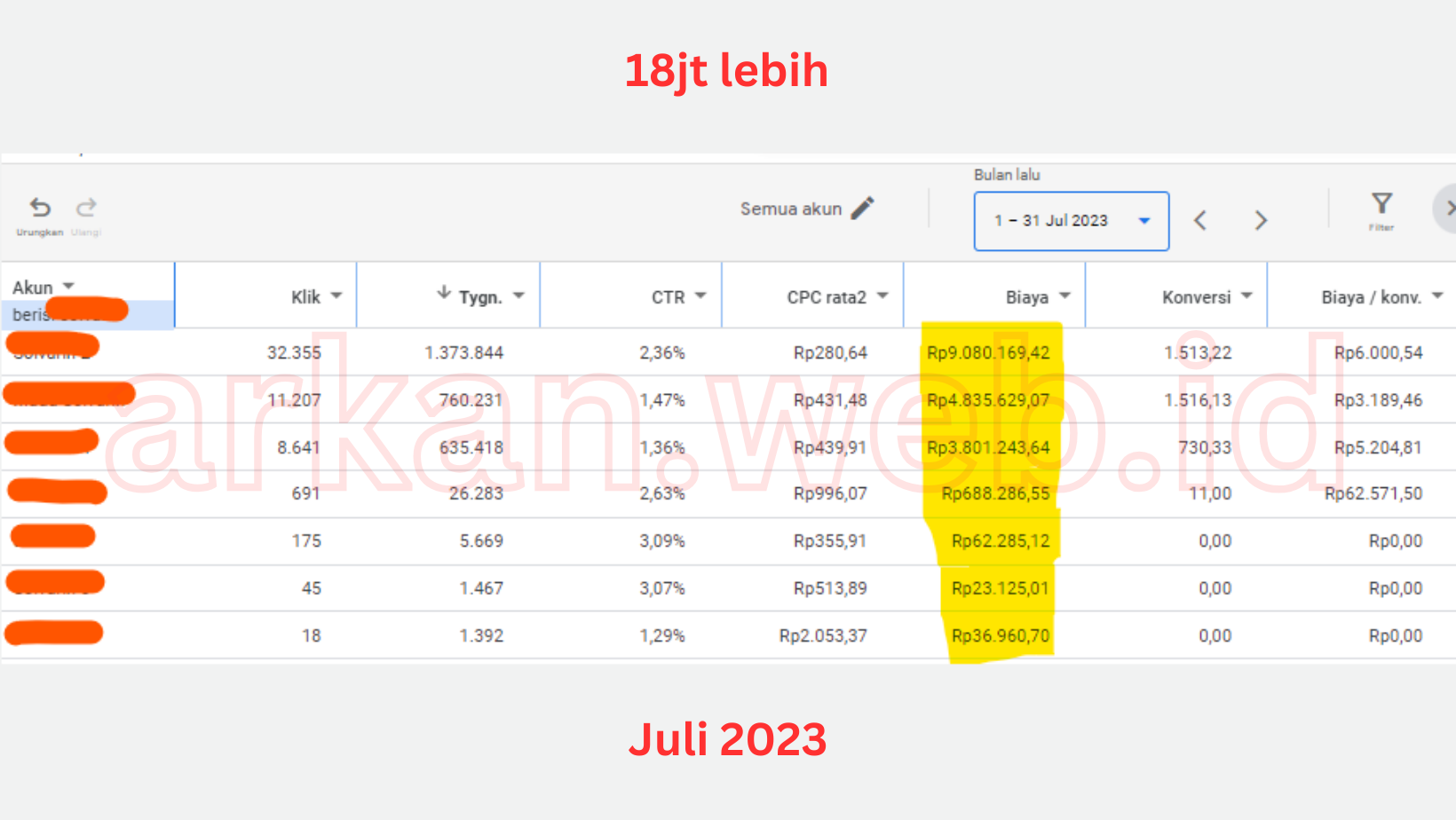 iklan bulan juli 2023